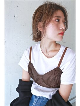 コンビネーション(combination) 白髪染め対応20代30代40代大人可愛いオリーブグレージュミニボブ