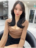 韓国ヘア 韓国風ヘア くびれ巻き 顔まわりカット レイヤー