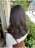 ミディアム／韓国カラー／ブラウンカラー／レイヤーカット