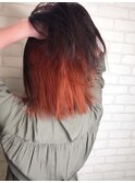 ＊津村＊style by LUXBE＊インナーカラー☆アプリコット