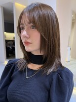サンド ミュウ 横浜店(sand mieu) ボブディオリーブベージュ髪質改善縮毛矯正フェイスレイヤー