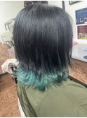 裾カラー×緑