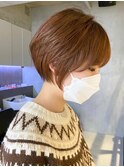 武蔵小杉大人ショートボブくびれベージュカラー顔周りレイヤー