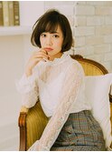 Azuｌe/透明感カラーめ/前髪カット/アゴラインボブ