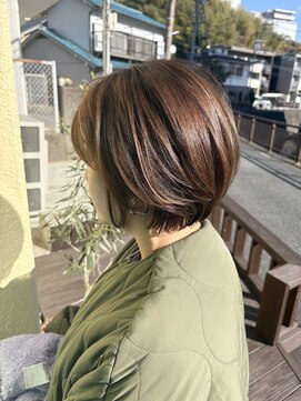 大人可愛い丸みショート　【衣笠　Soltuna】