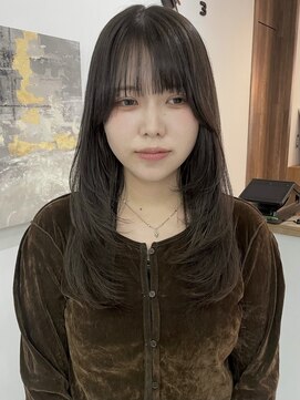 ウル 岡山駅店(ULu.) 岡山美容室ブリーチなしダブルカラー透明感カラーグレージュ