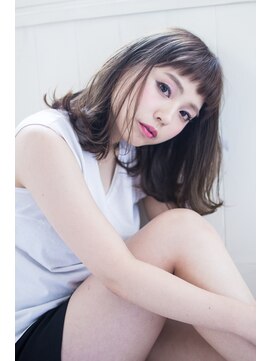 イロドリ ヘアーデザイン(IRODORI hair design) IRODORI　外はねミディアム 　［西尾一寛］