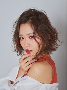 ヘアサロン アティリー(Hair Salon Attirer) 外はねウェーブボブ　【Attirer　飯田裕之】