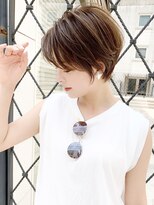 シークレットハイライト/ラベージュ/ハンサムショート/江角力也