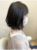 ナチュラルカラー×切りっぱボブ