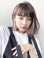 アイティー バイ アルバム 浦和店(IT by ALBUM) 外ハネボブ_セシルカットココアブラウンフリンジウェーブ_47581