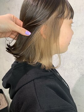 ラフトーキョウセカンド(RAF TOKYO 2nd) 【RAF TOKYO 2nd Rina 】インナーカラー×ベージュ