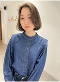 くすみbeige × bob