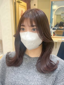 ロンドプランタン 恵比寿(Lond Printemps) 大人気カシスピンクベージュ　韓国くびれ　ワンホンヘア