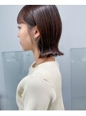 切りっぱなしのくびれボブ
