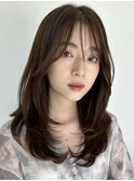 ハイライトカラーグレージュベージュケアブリーチダブルカラー