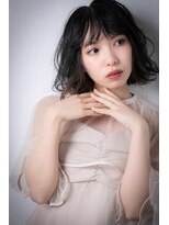 カバーヘア ブリス 川口(COVER HAIR bliss)&nbsp;□インナーカラーぱっつん前髪外ハネボブ315川口20代30代40代