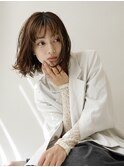 【porto神戸】大人女性/前髪/ハイライト/こなれミディ