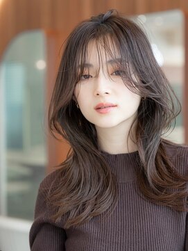 ハバナ 立川(HAVANA) 韓国風レイヤーカット髪質改善ダブルカラーミルクティーベージュ