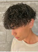 メンズマッシュ波巻きスパイラルパーマメンズパーマ
