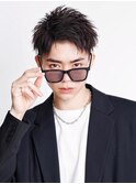 [アップバングショート]ツーブロック刈り上げ爽やかヘア