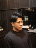 七三分け