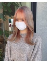 ジゼラ(GISELA)&nbsp;フェイスフレーミング インナーカラー オレンジベージュ