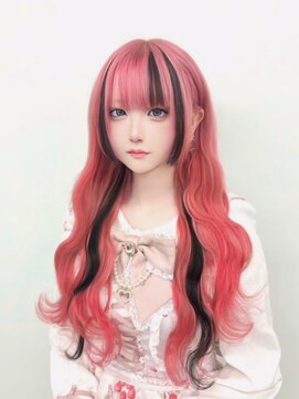 ラピステン 福岡天神 大名店(Lapis) 黒デザイン/ホワイトグレージュミニウルフデジタルパーマ