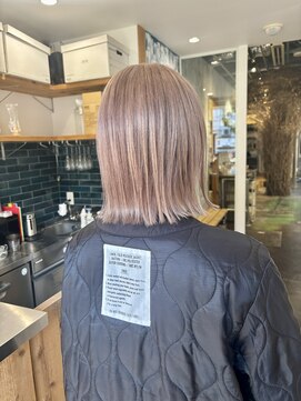 テイ(tei) ハイトーン/ハイトーンボブ/ボブ/ピンクベージュ