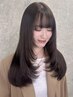 顔まわりレイヤーと透け感カラーコース　［ ゆな指名限定 ◇ 女性のみ ］