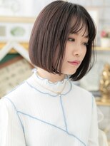 カバーヘア ブリス 戸田公園西口店(COVER HAIR bliss)&nbsp;★バレイヤージュ前下がり小顔切りっぱなしボブ20代30代40代★1