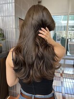 ノード(NODE)&nbsp;栄透明感小顔ロングレイヤー　オリーブブラウン