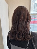 ジェリカヘアー サンフラワー通り(Jlica hair)&nbsp;くすみグレージュカラー×ウェーブヘア