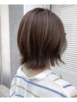 マノハル(MANOHARU)&nbsp;くびれボブ　透明感グレージュカラー