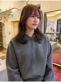 20代30代◎レイヤーショコラブラウン冬カラー小顔韓国風