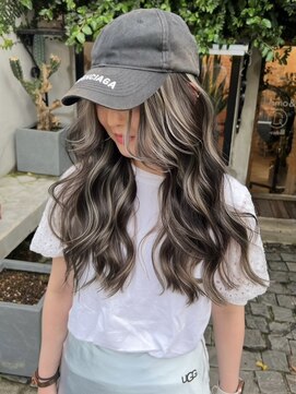 ディモアンド 表参道(Dimo&) ハイライト/黒髪カタログ/クラゲヘアー/オリーブグレー