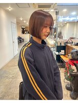 ヘアーブレイス(hair brace) 千葉駅/着物ヘア/大人ガーリー/ダークアッシュ/似合わせカット