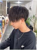 波巻きツイストスパイラルパーマ/フェザーパーマ/眉毛/メンズ