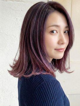 エノア 東京(ENORE) パープル/ハイライト/バレイヤージュ/グラデーションカラー/