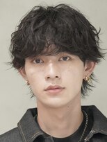 フィフス 大分(fifth)&nbsp;大分シャドウパーマメンズカットラウンドマッシュツーブロック