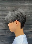 ワンホンレイヤー/ミルクティーブロンド/ダークブルー/茨木