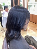 ヒラトヤ 肴町店 スモーキーカラーショートウルフ束感くびれヘアヌーディーカラー