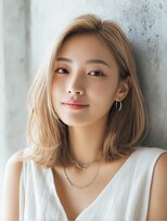 ロッソ 大橋店(Rosso) 明るめブラウンのナチュラルミディ【大橋】