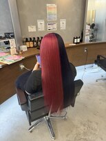 リジョイスヘア レイ(REJOICE hair Lei) 2トーンデザイン ピンク×パープル 担当AKIRA