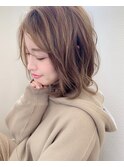 大人かわいいボブディ 束感カール 簡単スタイリング