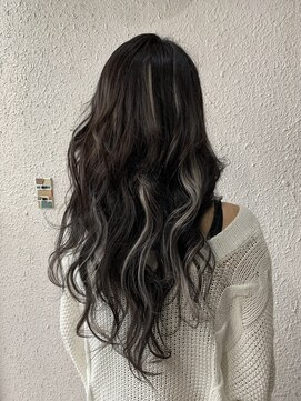 ディー エメ(D-aimer-) 編み込みシールミックスエクステでバレイヤージュ風