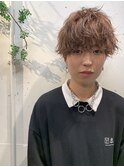 【MITSU】フェザーバングマッシュ×ピンクベージュ