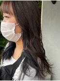 インナーカラー×ネイビーグレー