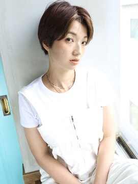 バース(BIRTH) 天神【BITRH】センターパートマッシュショート×ミストバング 5