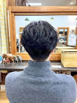 ベル(BELL) ツーブロックニュアンスパーマ【BELL用賀/桜新町】